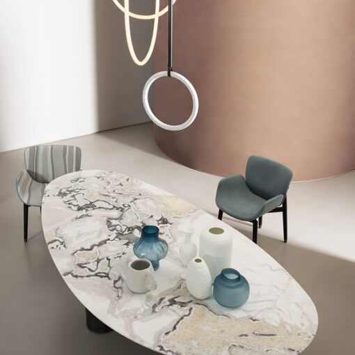 Newstar Natural Elegant Marble stone table White Marble Top Rectangle Dinning Table And Coffee Table