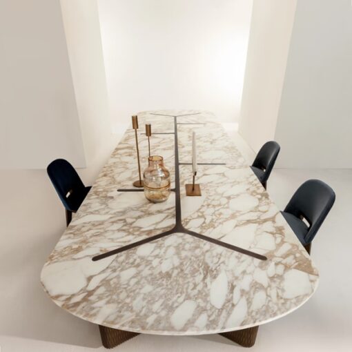 Newstar Natural Elegant Marble stone table marble top round coffee dining table for Living Room Furniture luxury