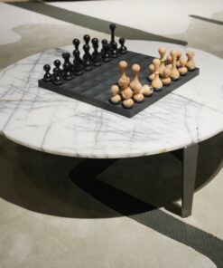 Nordic Style Stone Table Furniture Natural Stone Modern Marble Living Room Furniture Round Marble Tea Center Coffee Table Set