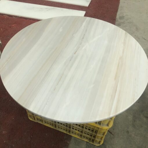 Round Athens gray marble stone indoor coffee table surface stone Yunfu processing and manufacturing factory wholesale price