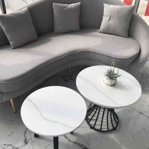 Round marble stone coffee table China Yunfu processing factory wholesale price