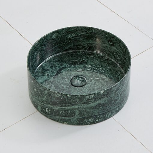 Spa-style marble bathroom basin Marble Stone Luxury Natural Green Marble Round Classical for Kitchenware Home