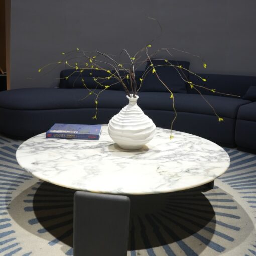 Stone Furniture Natural Marble Coffee Table White Marble Top Small Apartment New Tea Table Home Living Room – Image 4