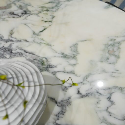 Stone Furniture Natural Marble Coffee Table White Marble Top Small Apartment New Tea Table Home Living Room – Image 3