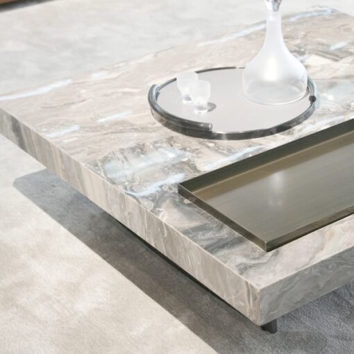 Unique New Design Stone Table Marble Stone Top Coffee Table Square Luxury Coffee Tables For Home Use Luxury Living Room – Image 3