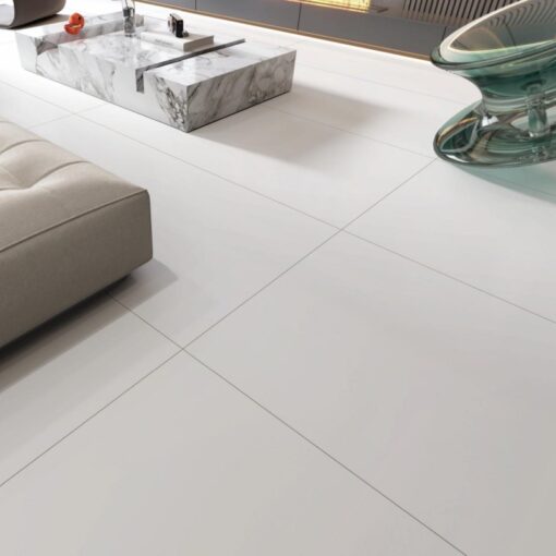 White Color Sintered Stone Slabs Porcelain Slab Polished Floor Tiles For Living Room - Image 4