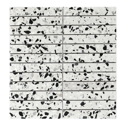 White terrazzo stone Mosaic indoor kitchen bathroom floor wall tile Mosaic China wholesale price