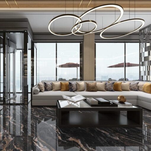 Wyndham Grey Natural Marble stone hotel floor tile supplier – Image 4